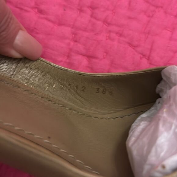YSL Elegant platform Tan Peep-Toe Heels, US8,5 - Picture 8 of 10